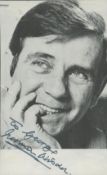 Norman Wisdom signed 6x4inch black and white photo. Dedicated. Good condition. All autographs come