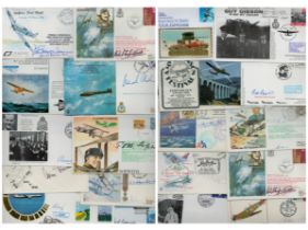 Great RAF Collection of 22 Signed FDC's. Includes Bill Reid VC, Sir John King. Good condition. All