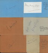 TV, Sport, Music and Politics collection includes 6 signed album pages from Mick Mills, Michael