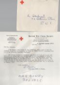 Vintage British Red Cross TLS Dated 18th May 1961 Signed by Mrs P Bonsey. Letter Gives Reference