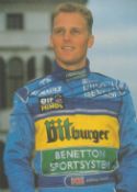 Johnny Herbert signed colour photo. Approx. size 6x4 Inch. Good condition. All autographs come
