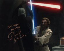 Star Wars Revenge of the Sith 8x10 inch movie scene photo signed by actor Richard Stride as Obi