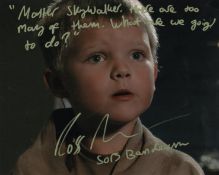 Star Wars Revenge of the Sith 8x10 movie photo signed by actor Ross Beadman who has also added his