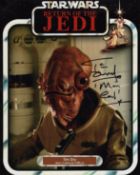 Star Wars Return of the Jedi 8x10 photo signed by actor Tim Dry as a Mon Calamari officer. Good