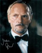 007 James Bond movie For Your Eyes only 8x10 photo signed by actor Julian Glover as Kristatos.