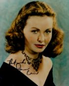 Jeanne Crain signed 10x8 inch colour photo. Good condition. All autographs come with a Certificate