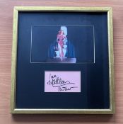 Kathleen Turner signed Jessica Rabbit colour frame. Measures 14"x13" appx. Good condition. All