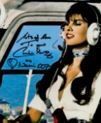 007 Bond actress Caroline Munro signed The Spy Who Loved Me as Naomi 8x10 inch helicopter pilot
