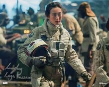 Star Wars Rise of Skywalker Y Wing Pilot Lucy Feng signed 8x10 photo. Good condition. All autographs