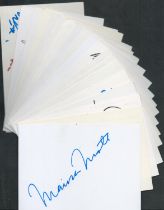 Music collection 20, signed 6x4 inch white cards includes some great names such as Marisa Monte, Red
