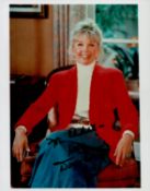 Doris Day signed 10x8 inch colour photo dedicated. Good condition. All autographs come with a