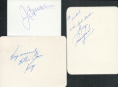 Tennis - Billie Jean King, Rosemary Casals and Jennifer Capriati. Three signed 4.5x3.5-inch cards,