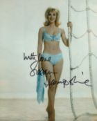Susan Hampshire, award winning TV and Movie star signed 8x10 sexy bikini photo. Good condition.