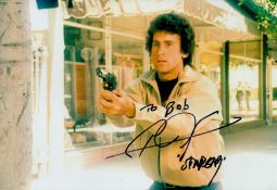 Paul Michael Glaser signed 12x8inch colour Starsky and Hutch photo. Dedicated. Good condition. All