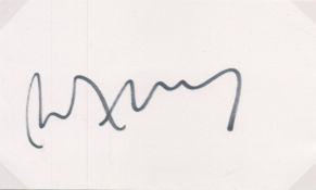 Bryan Ferry signed 5x3 inch white index card. Good condition. All autographs come with a Certificate