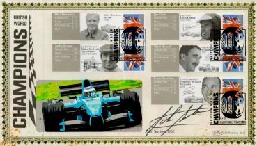 Motor Racing John Surtees signed British World Champions Benham FDC Triple PM British World