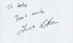 Frank Williams Dad's Army signed 5x3 inch white index card. Dedicated. Good condition. All