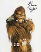 Star Wars 8x10 photo signed by Wookie General Tarful actor Mike Kingma. Good condition. All