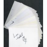 Music collection 20, signed 6x4 inch white cards includes some great names such as Heather Small,