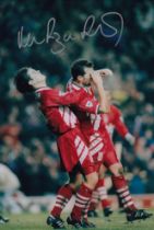 Autographed NEIL RUDDOCK 12 x 8 Photo : Col, depicting a wonderful image of Liverpool's NEIL RUDDOCK