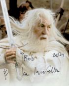 Ian McKellen signed 10x8inch colour photo. Dedicated. Good condition. All autographs come with a