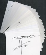 Music collection 20,signed 6x4 inch white cards includes some great names such as Simon May, TY, 2