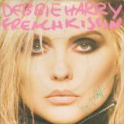 Debbie Harry, singer, songwriter and actress. A vinyl 7" single of 'French Kissin in the USA' (