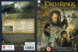 Lord of the Rings, a Return of the King DVD insert, (no DVD or case). Signed by Ian McKellen, who