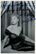 Shelley Winters signed 6x4 inch vintage black and white photo. Dedicated. Good condition. All
