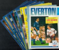 Football Everton F.C vintage programme collection includes matches from the 1980, 1981, 1984,
