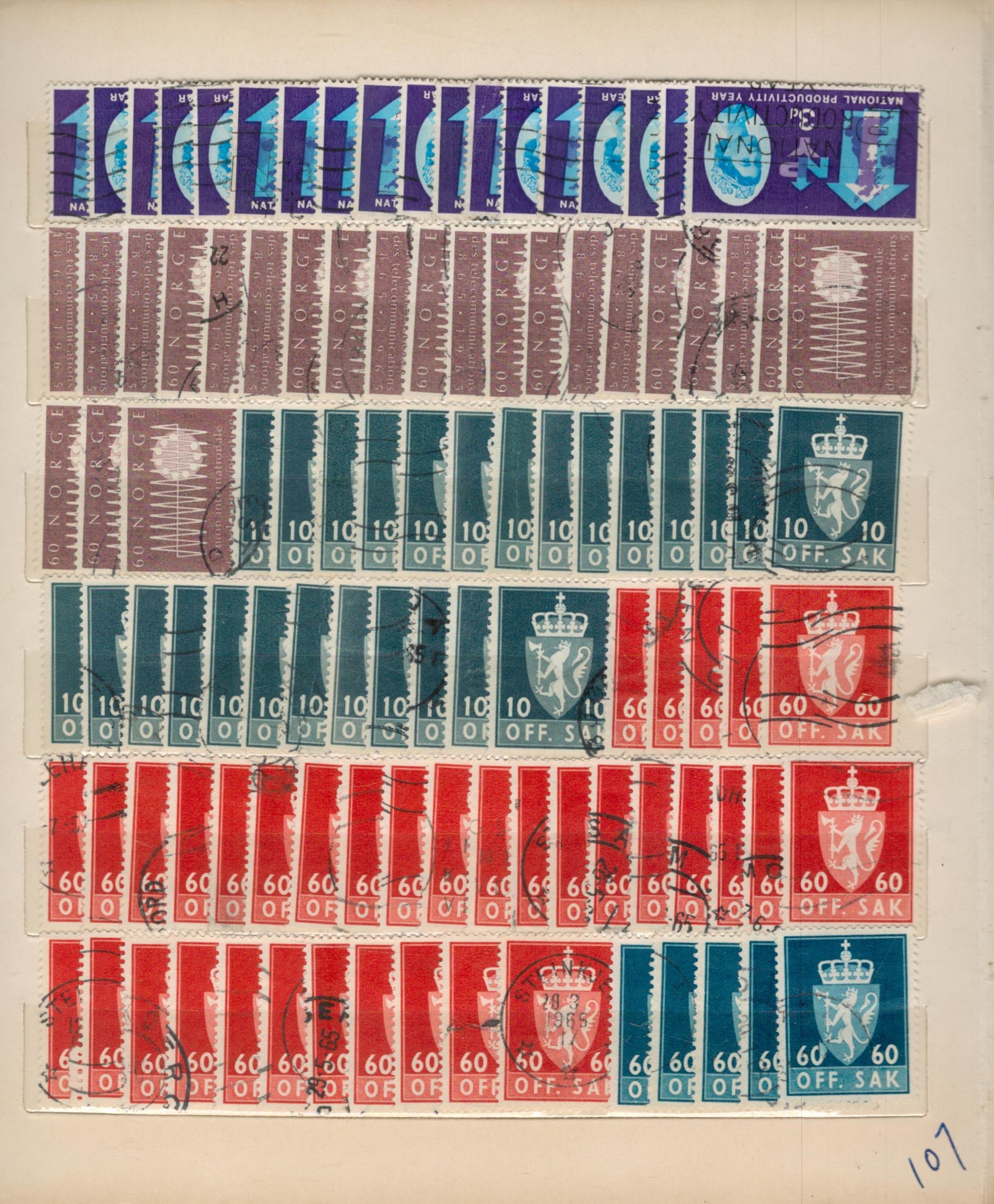 Stockbook with many duplicates of Pre-Decimal Stamps includes National Productivity Year, Festival - Image 3 of 3