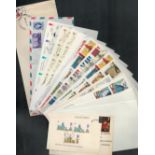 FDC Collection of 12 Assorted Covers Includes World Cup England 1966, Two (House of Questa)
