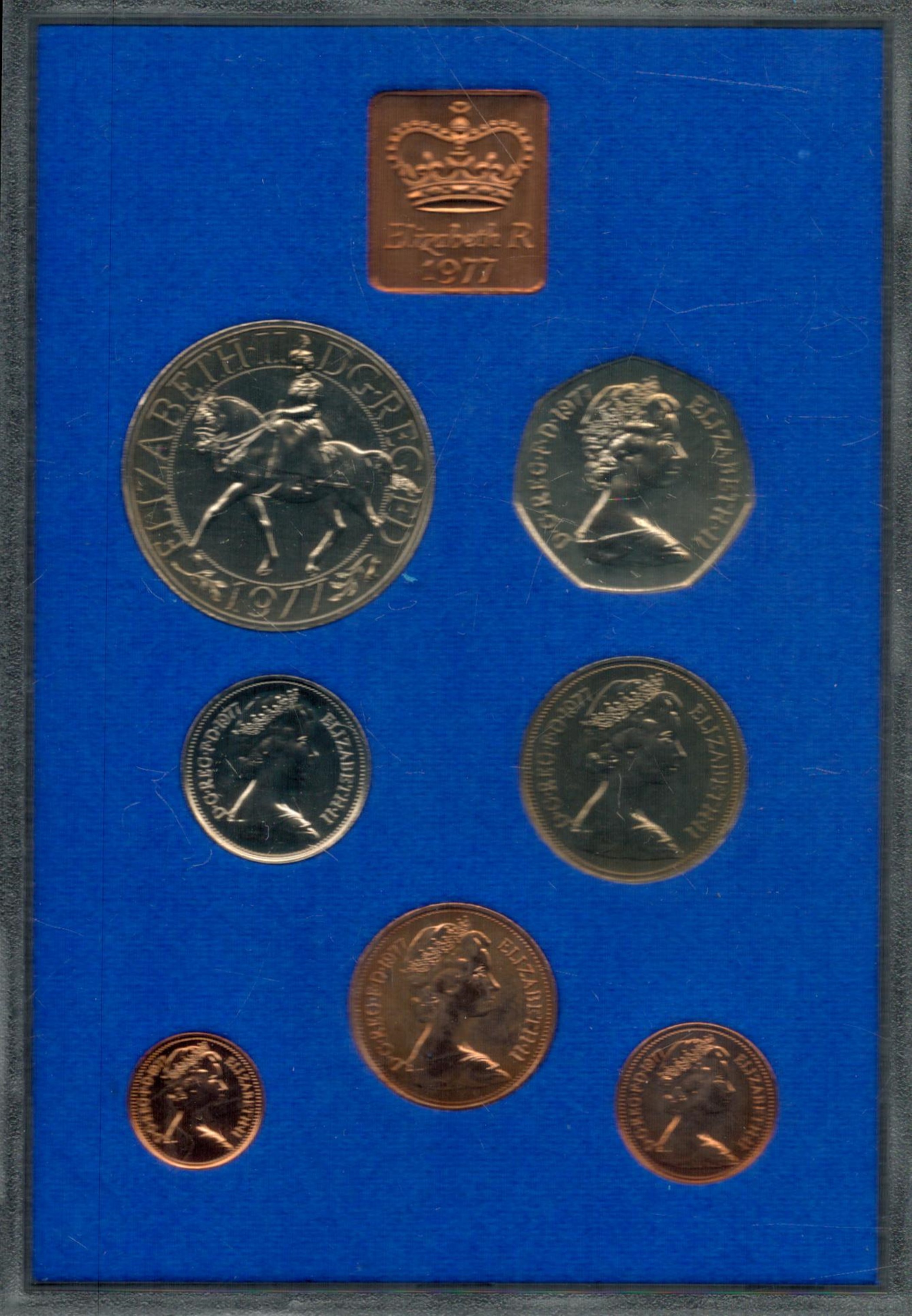Coinage of Great Britain and Northern Ireland 1977 Proof Set in Display Case and Wallet from The - Image 3 of 3