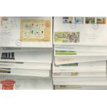 GB First Day Covers Collection approx 100 Includes Industry Year, Halley's Comet, Medieval Life,