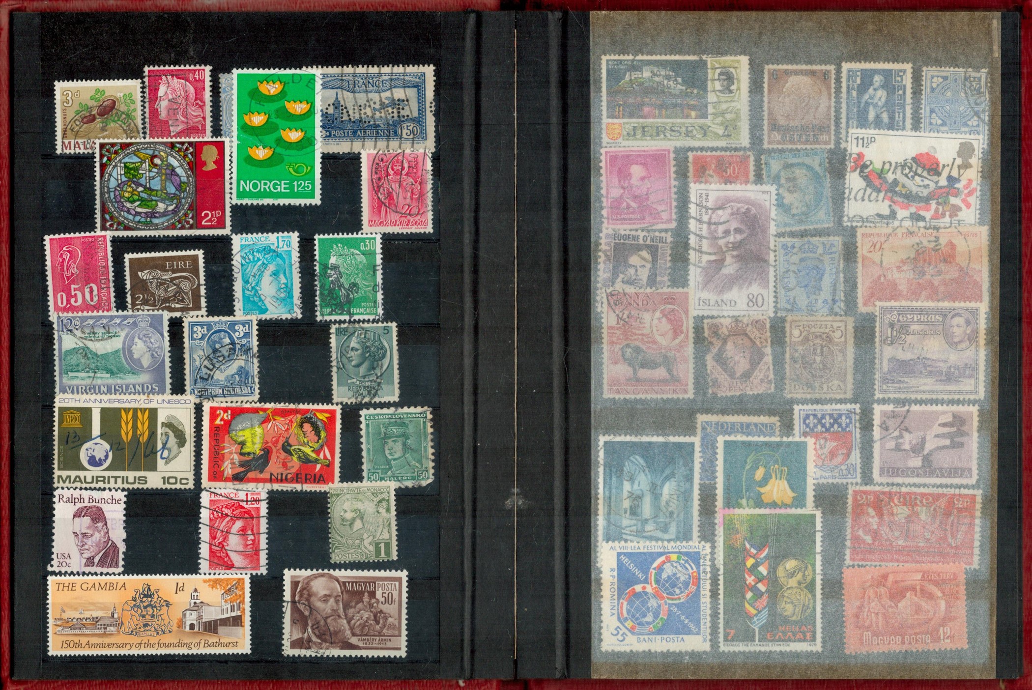 Worldwide used Stamps Fiscal / Revenue & Duty Stamps in an Abria Album with 8 Hardback pages and 7 - Image 3 of 3