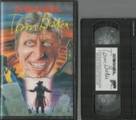 Tom Baker signed Just Who On Earth is Tom Baker Video sleeve VHS tape included. Good condition.
