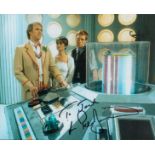 Peter Davison signed 10x8 inch Doctor Who colour photo. Dedicated. Good condition. All autographs