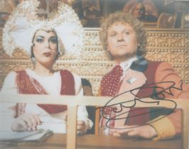 Colin Baker signed 10x8 inch colour photo pictured in his role as DR WHO. Good condition. All