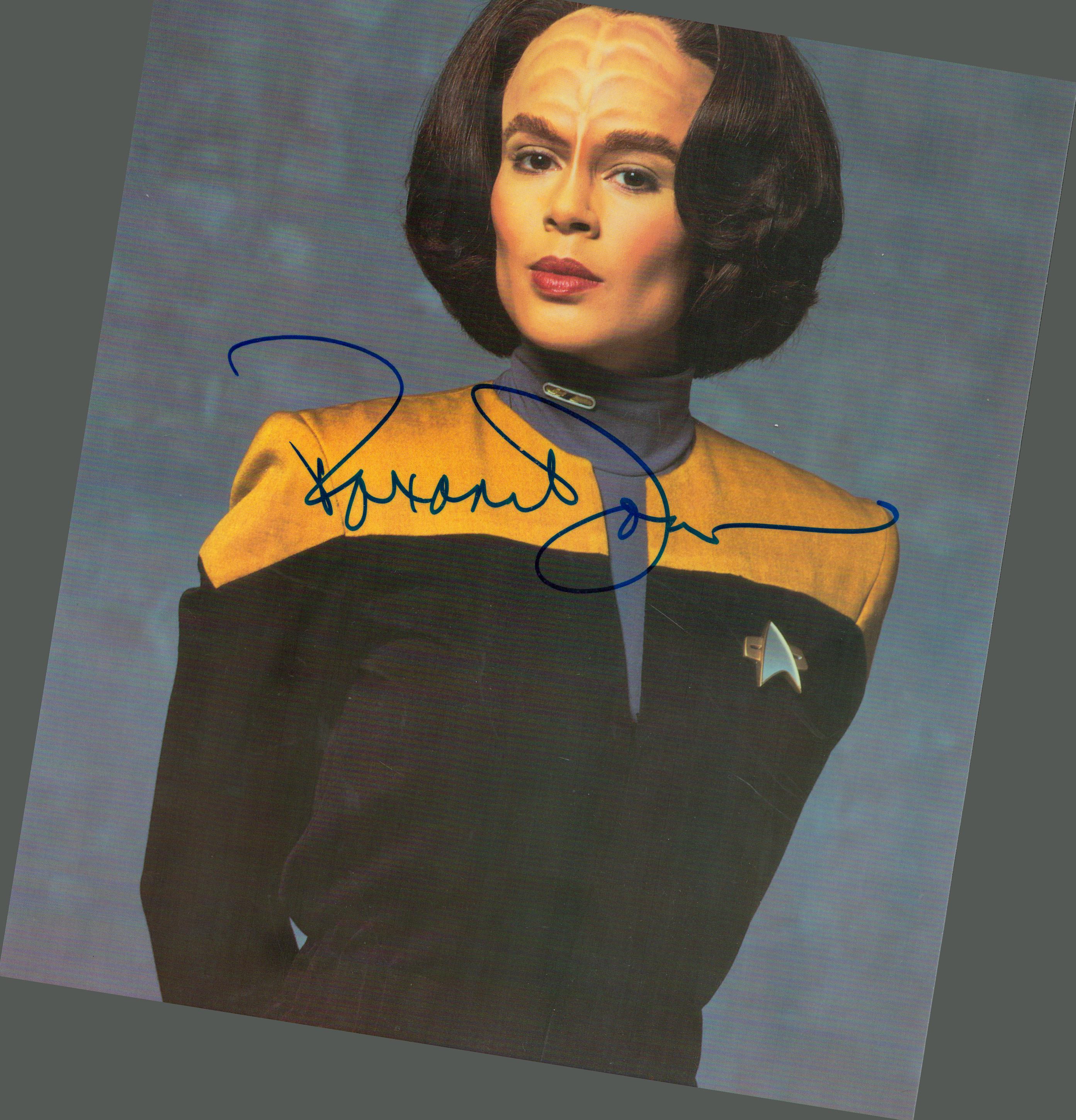 Roxann Dawson signed 10x8 inch colour promo photo pictured in her role as B'Elanna Torres from the