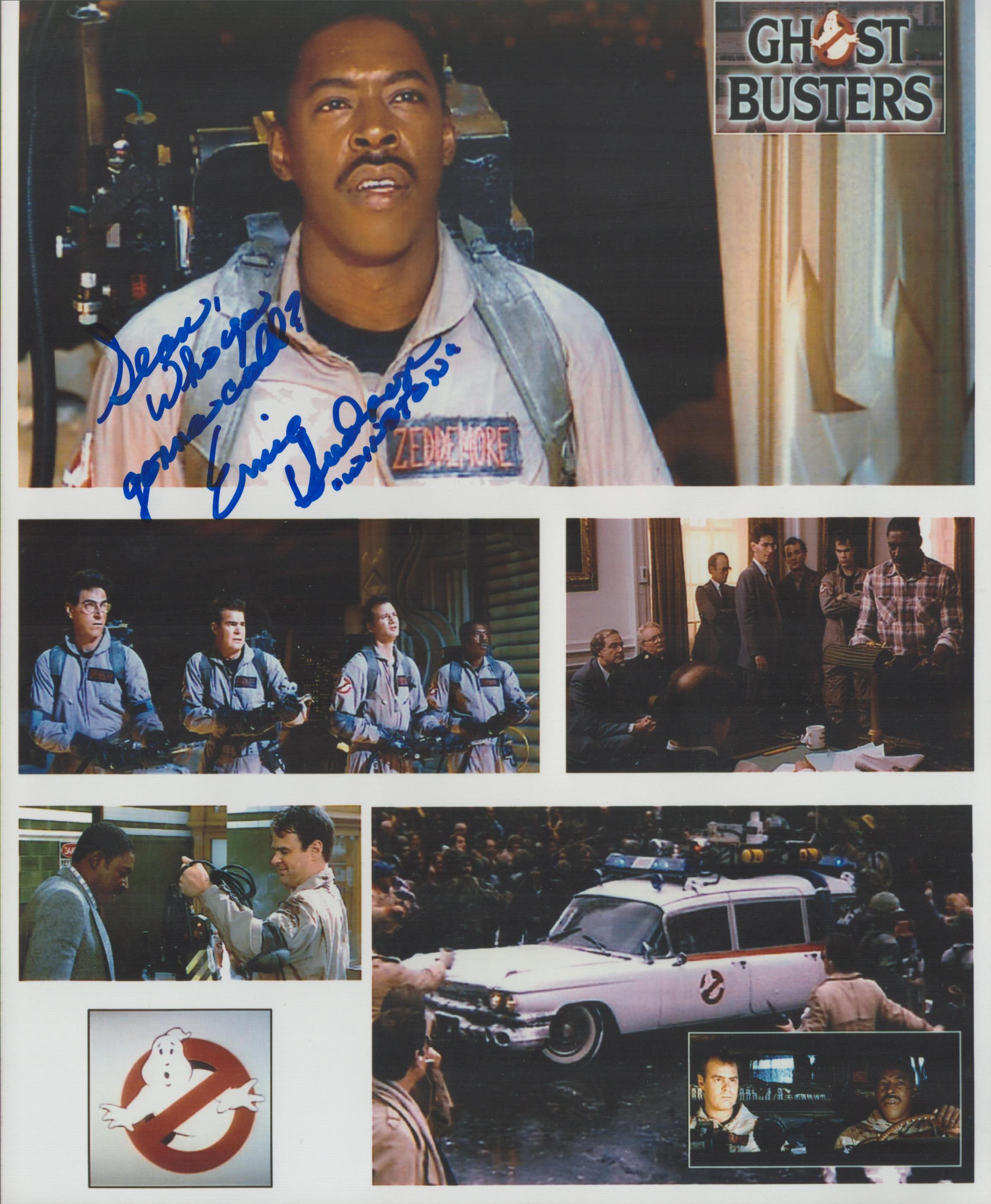 Ernie Hudson signed 10x8 inch Ghostbusters colour montage photos. Good condition. All autographs