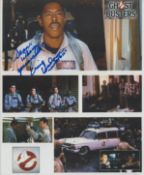 Ernie Hudson signed 10x8 inch Ghostbusters colour montage photos. Good condition. All autographs