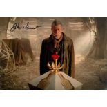 John Hurt signed 10x8 inch Doctor Who colour photo. Good condition. All autographs come with a