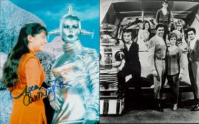 Lost in Space 2, 10x8 inch photos signed by cast members Angela Cartwright (Penny Robinson) and