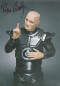 Robert Llewellyn signed 12x8 inch colour photo pictured as Kryten form the BBC series Red Dwarf.