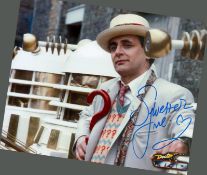 Sylvester McCoy signed 10x8 inch Doctor Who colour photo. Good condition. All autographs come with a