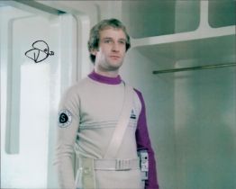 Space 1999 actor Paul Jerricho signed 10 x 8 inch colour photo. Good condition. All autographs