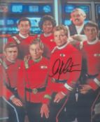 William Shatner signed 10x8 inch Star Trek colour photo. Good condition. All autographs come with