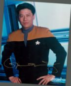 Garrett Wang signed 10x8 inch colour promo photo pictured as Harry Kim from the series Star Trek