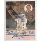 Kenny Baker signed 10x8 inch Star Wars R2 D2 colour photo. Dedicated. Good condition. All autographs