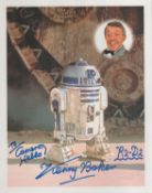 Kenny Baker signed 10x8 inch Star Wars R2 D2 colour photo. Dedicated. Good condition. All autographs